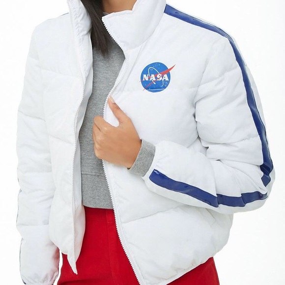Nasa White Puffer Jacket Forever 2 10 